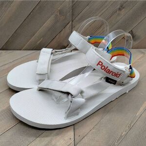 Teva Original Universal Pride x Polaroid Sandals Mens Size  12 Ice‎ Grey Outdoor